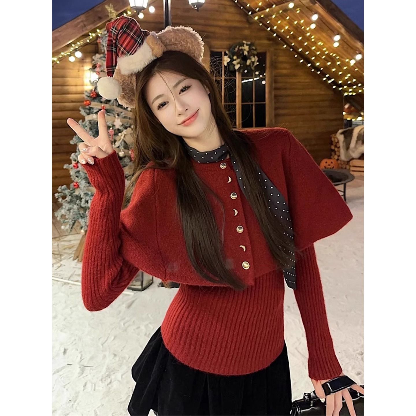 MY15387# 安迪绒 打底+披肩+丝巾打底毛衣女潮女裝貨源服裝批發