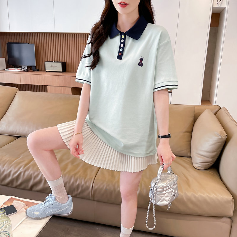 實拍 50棉50滌曼巴棉 短袖t恤女