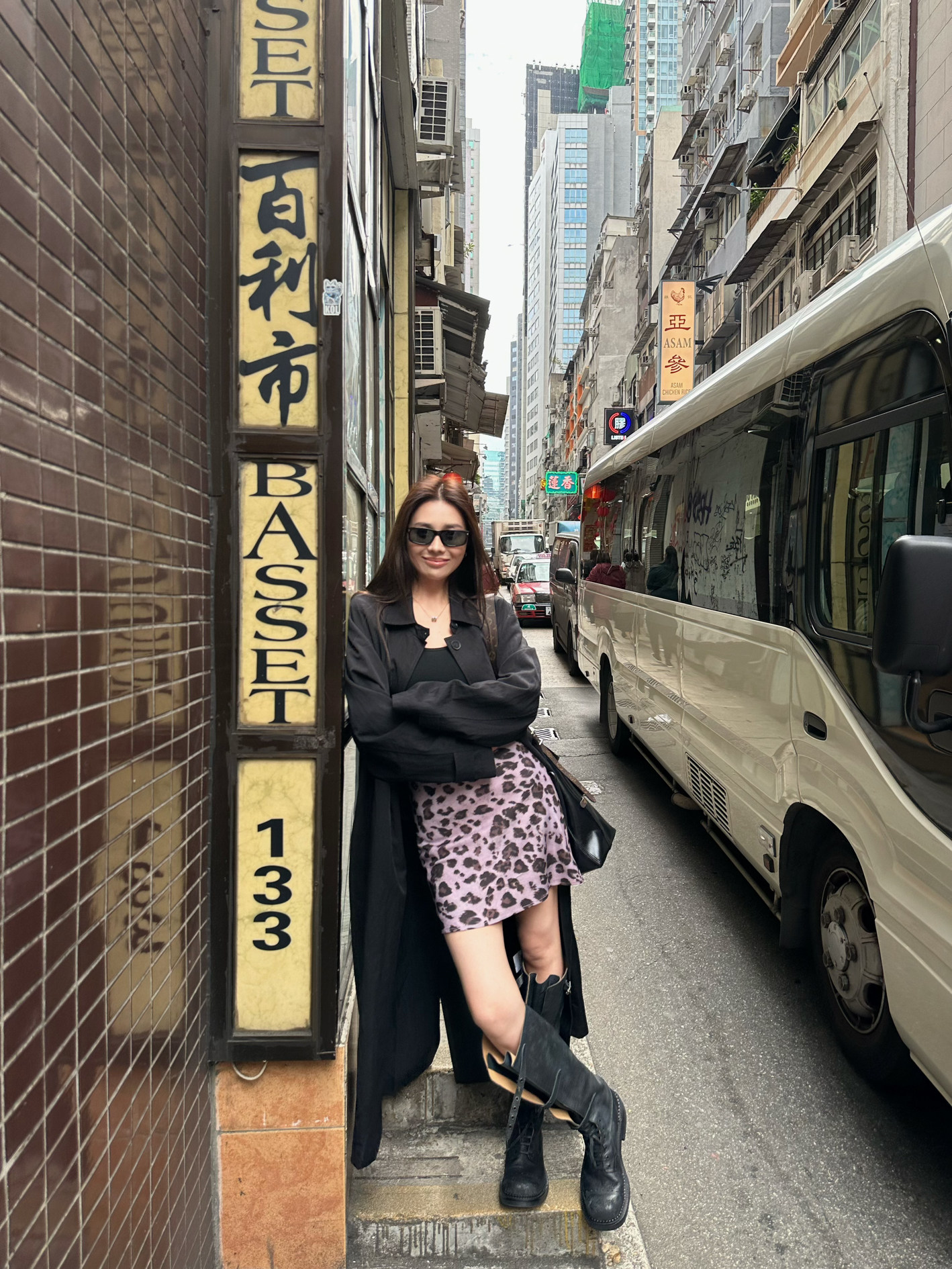 浪漫紫色豹紋半身裙女春夏度假短裙