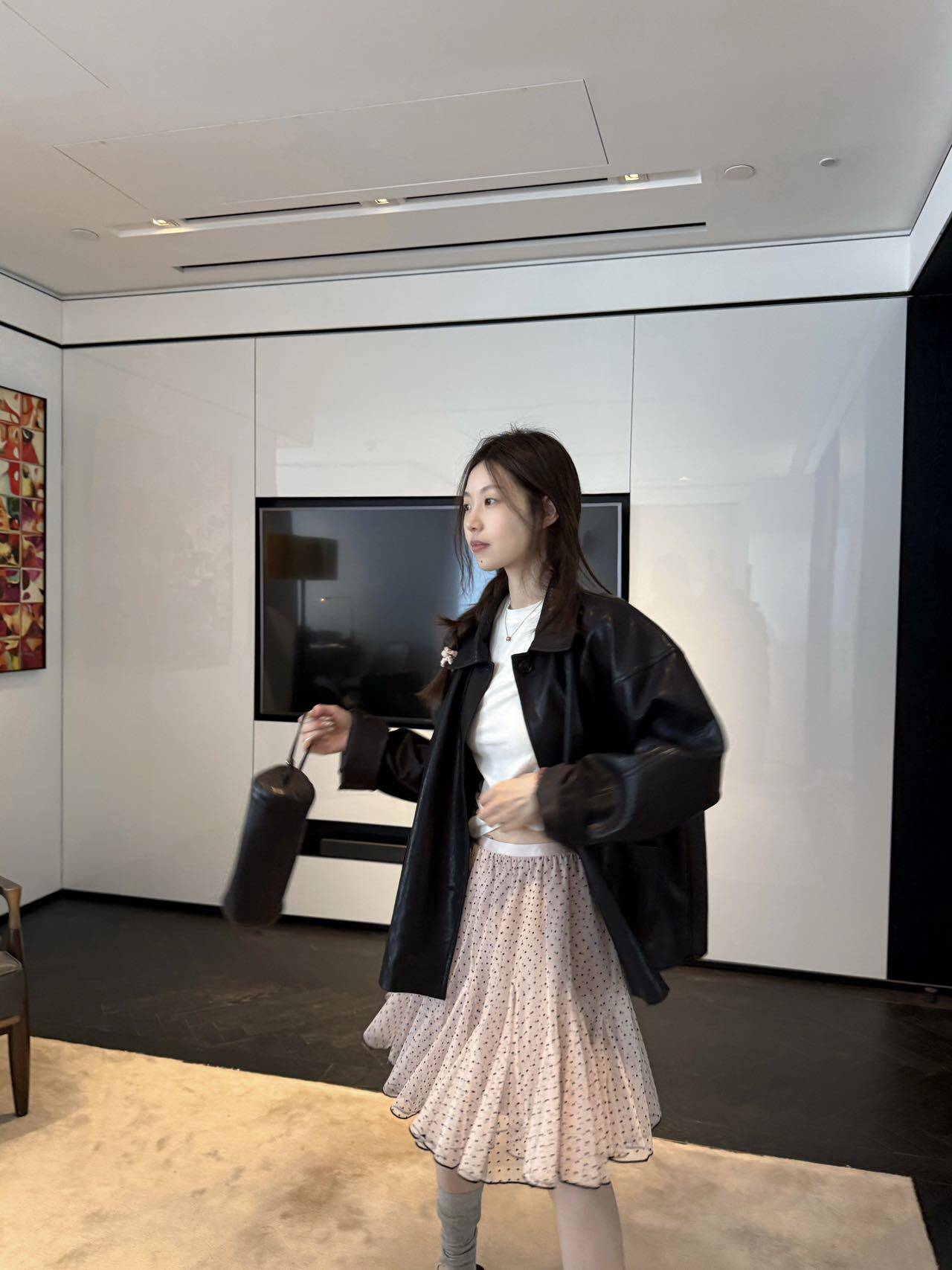 波點半身裙短款韓系百搭顯瘦氣質26春季新款