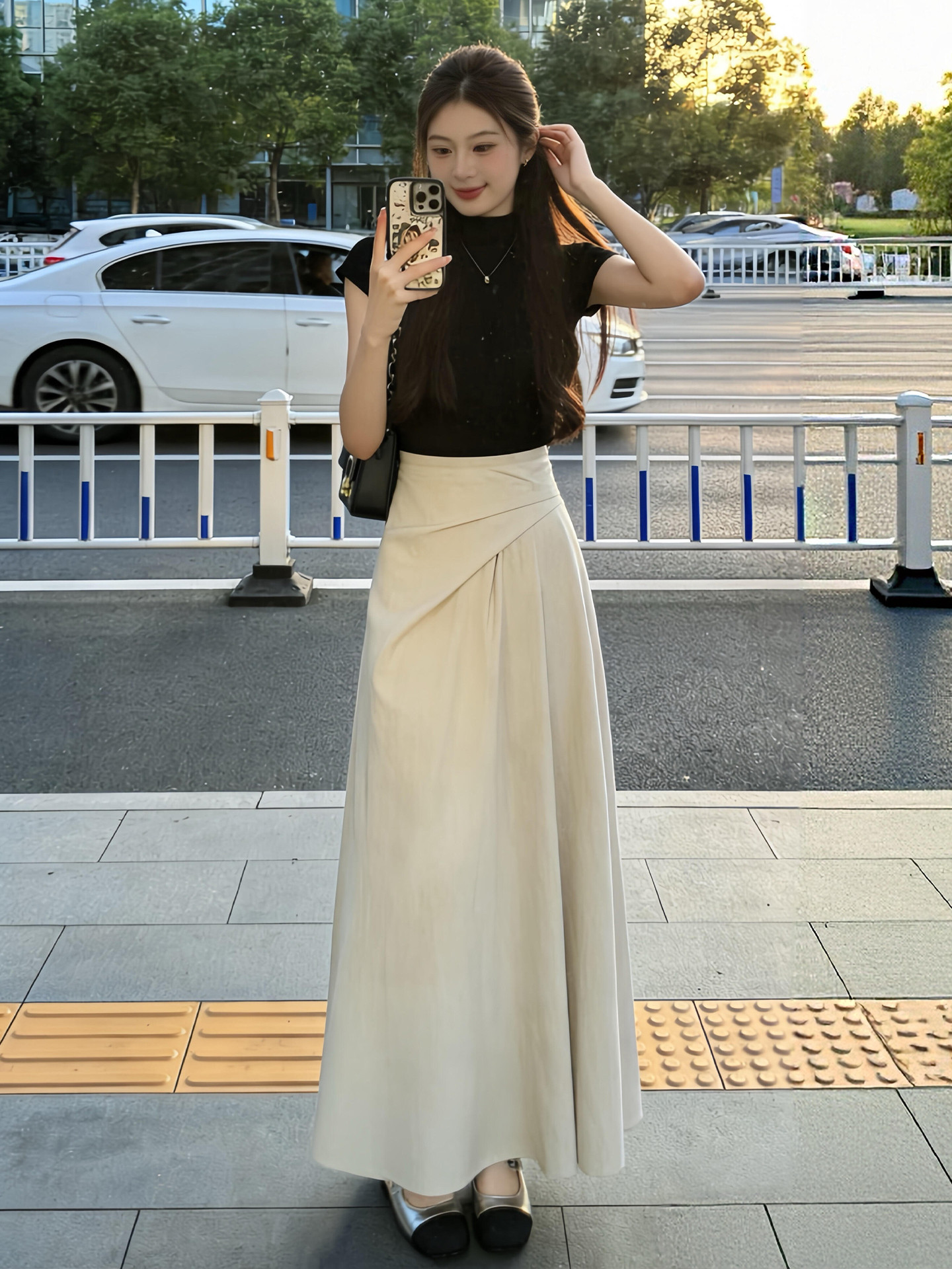 小個子氣質半身裙女早春2026新款巨好看初夏韓系長裙