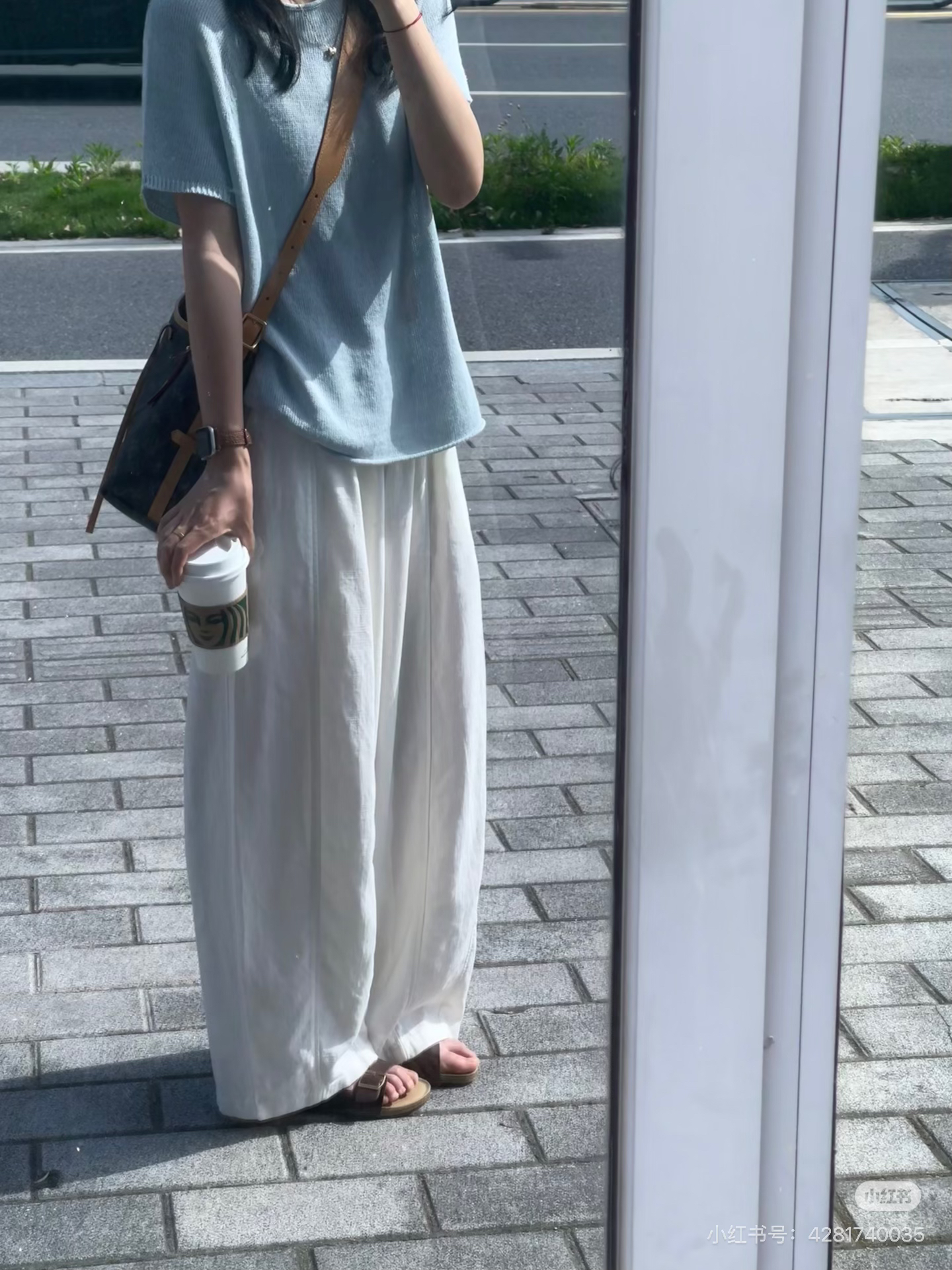 簡約韓版慵懶風垂感天絲麻闊腿褲女夏季薄款寬松顯瘦高腰休閑褲