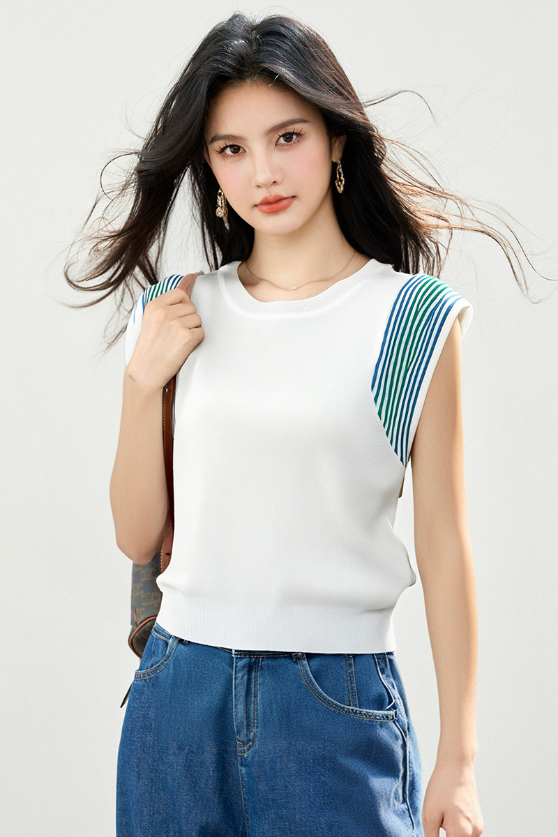 ◆◆針織馬甲背心女夏季設計感無袖坎肩上衣