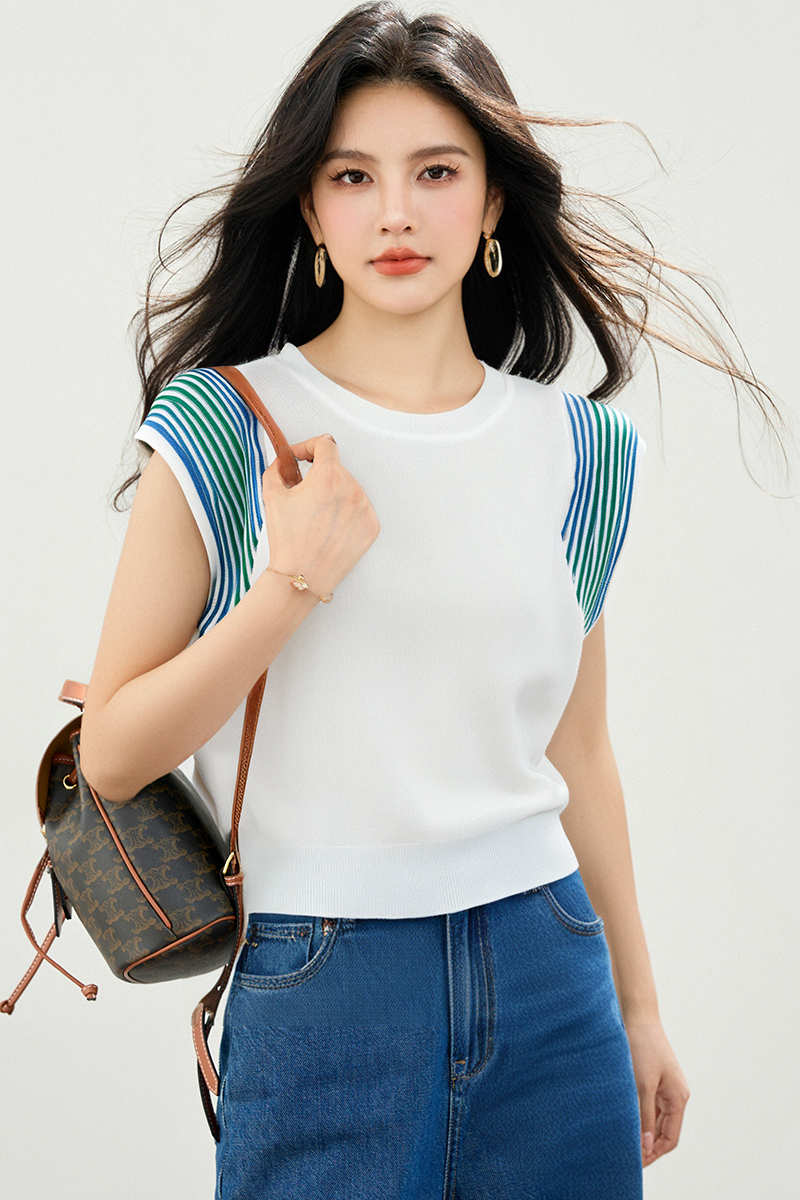 ◆◆針織馬甲背心女夏季設計感無袖坎肩上衣