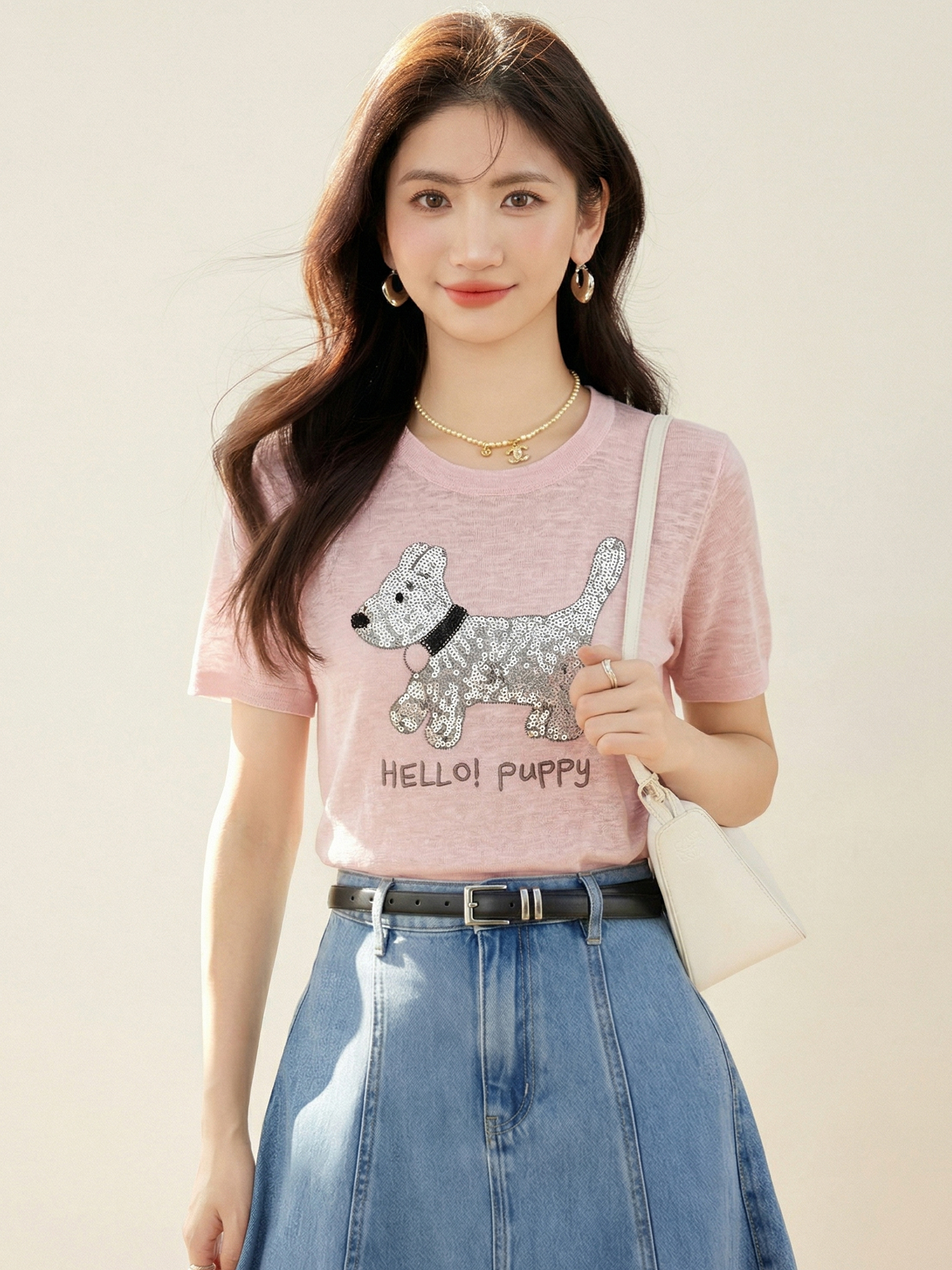實拍◆有◆2026韓系短袖針織衫女新款夏季時尚洋氣減齡顯瘦上衣