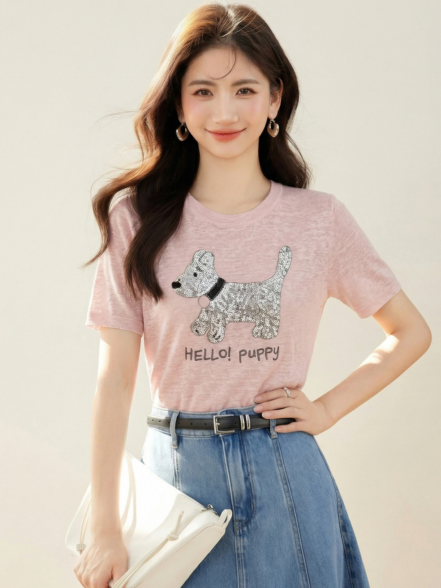 實拍◆有◆2026韓系短袖針織衫女新款夏季時尚洋氣減齡顯瘦上衣