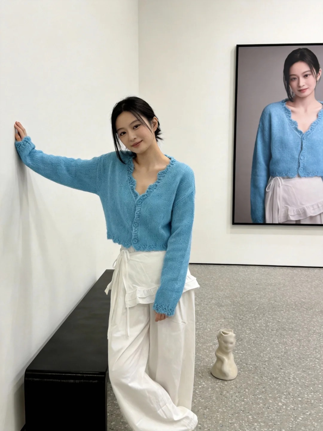 2026新款韓系設計感時髦V領針織開衫上衣女春季休閑百搭顯瘦