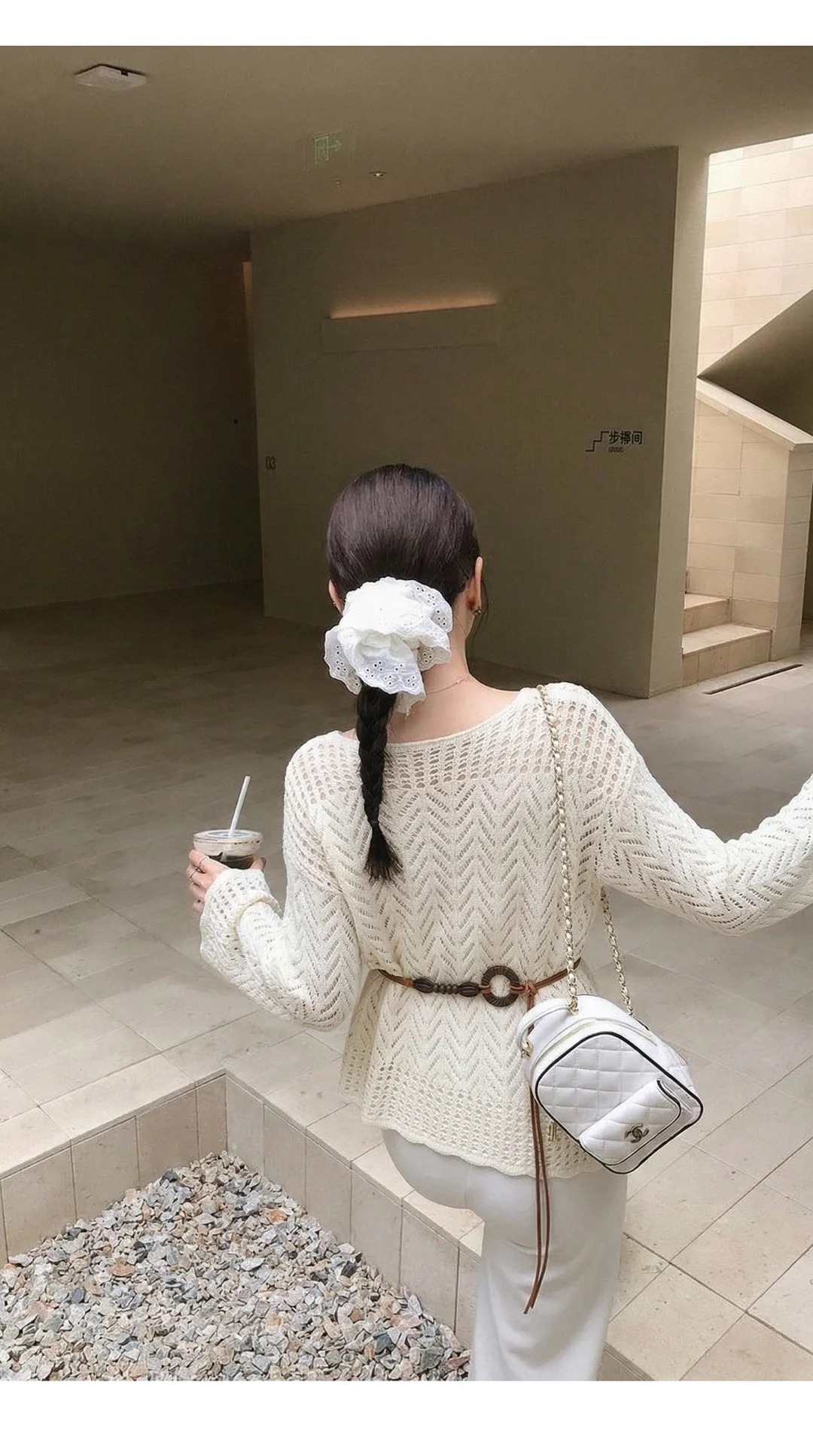 慵懶風氣質鏤空針織罩衫上衣玫瑰大擺半裙女2026春夏新款度假套裝