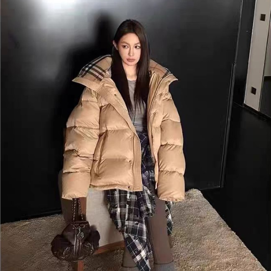 MY17224# 袖子可拆卸 B家同款羽绒棉服宽松韩版2025新款外套女冬...