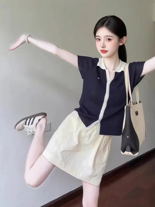2026超火夏日小個子巨好看的夏裝穿搭配一整套上衣裙子兩件套裝女