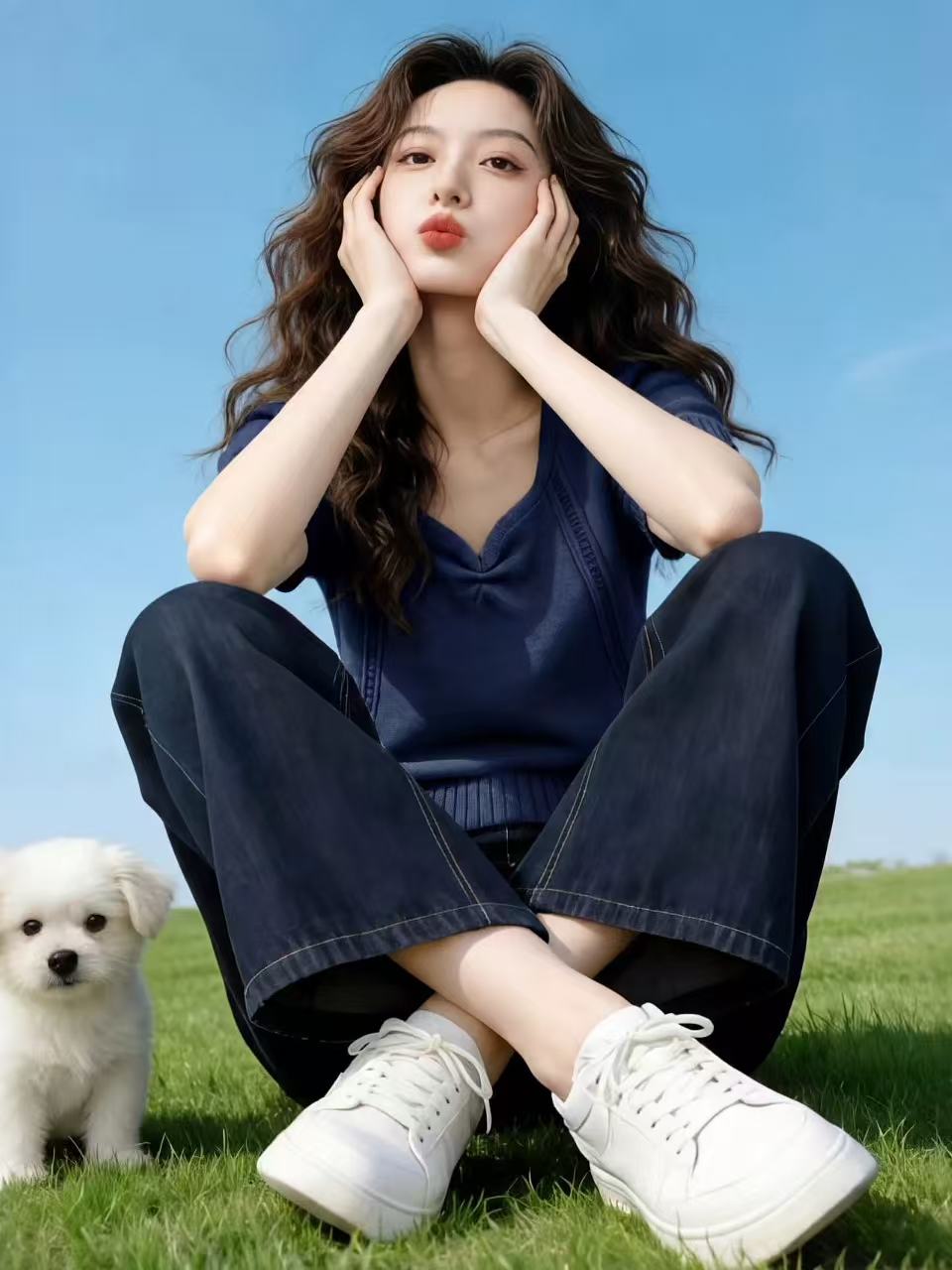 法式時尚方領別致短袖針織衫女2026夏季新款修身顯瘦收腰短款上衣