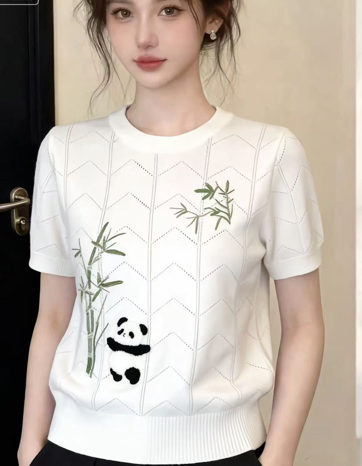 韓系短袖針織衫女款2026新款夏季獨特漂亮高級感氣質薄款女士上衣