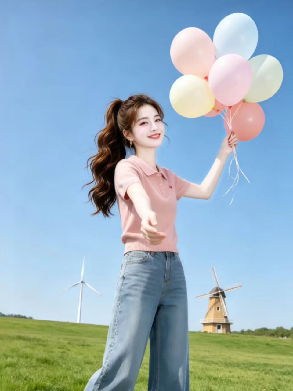 夏季新款顯瘦百搭超好看減齡洋氣粉色翻領短袖Polo針織T恤女爆款