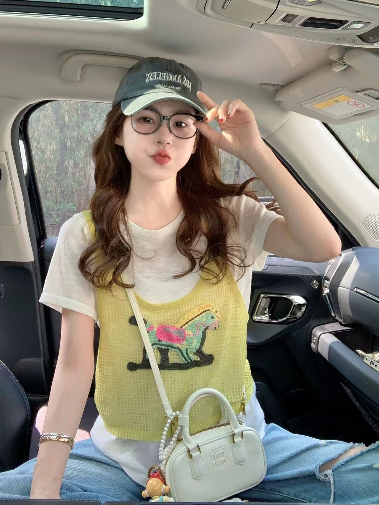假兩件拼接短袖t恤女2026新款夏季薄款設計感寬松減齡小個子上衣