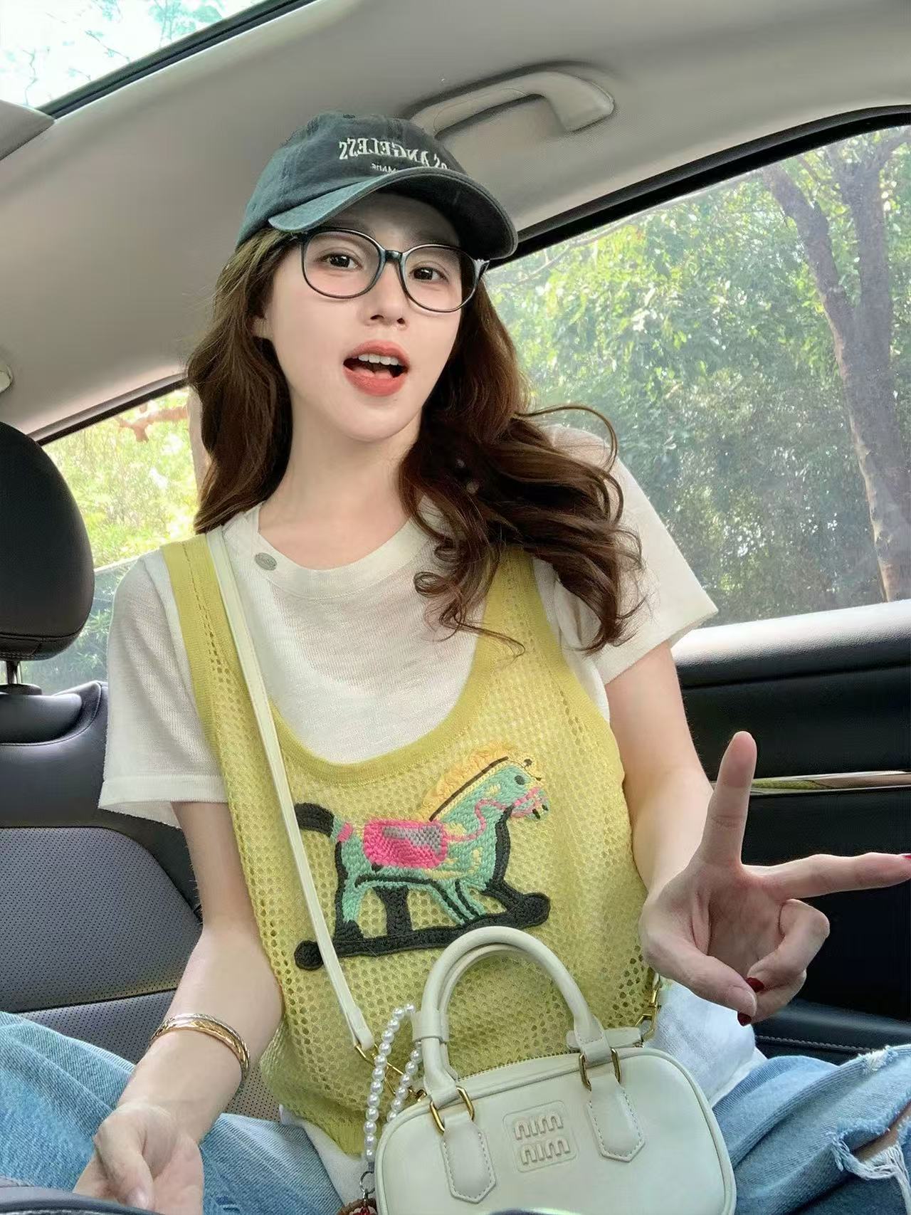 假兩件拼接短袖t恤女2026新款夏季薄款設計感寬松減齡小個子上衣