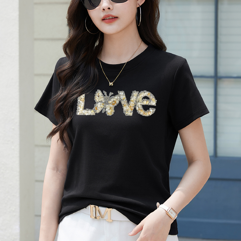 RY167# 短袖t恤女夏季2026年新款宽松设计感立体装饰时尚个性化潮流...