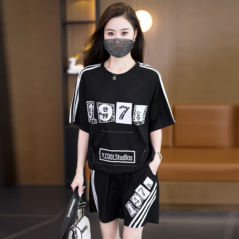 夏装新款时尚洋气显瘦遮肉胖妹妹...