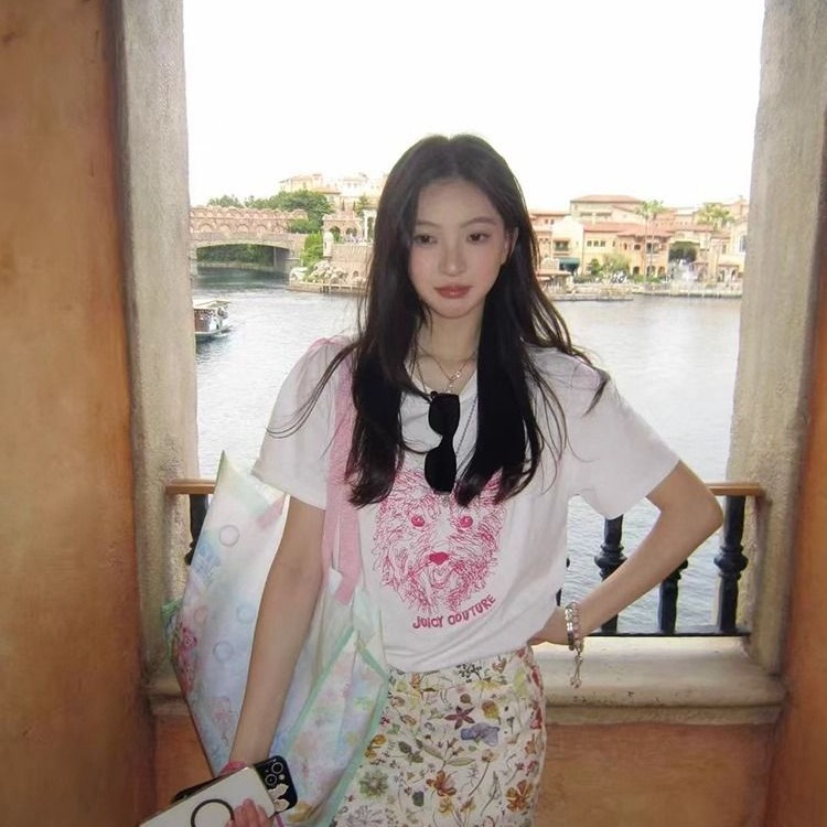 MY10825# 重磅/精梳纯棉纯棉92%棉8%氨纶S-3XL 夏装短袖T恤女女裝貨源服裝批發