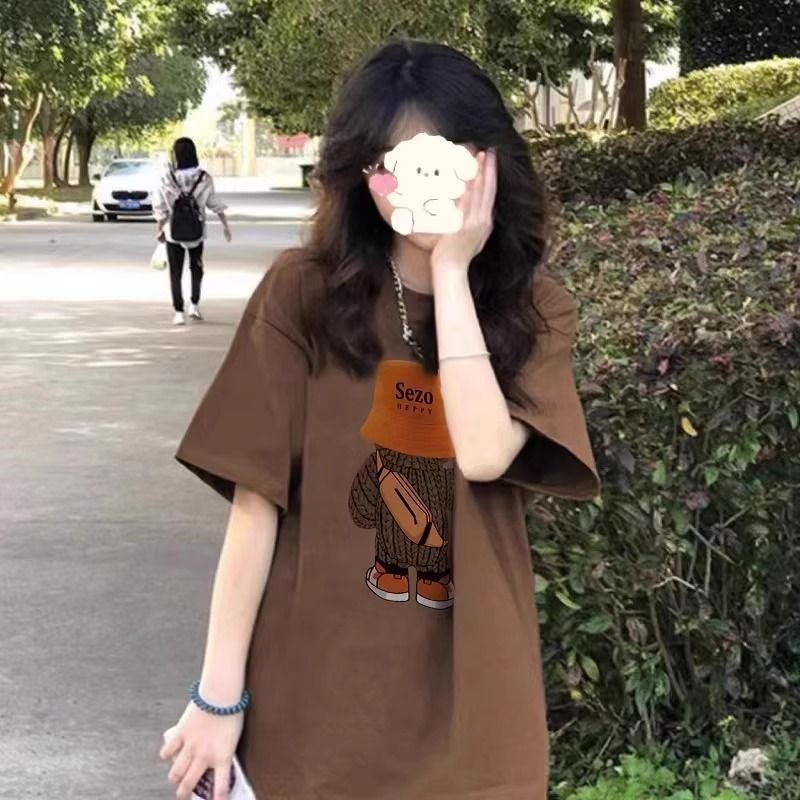 MY10826# 重磅/精梳纯棉纯棉92%棉8%氨纶S-3XL 夏装短袖T恤女女裝貨源服裝批發