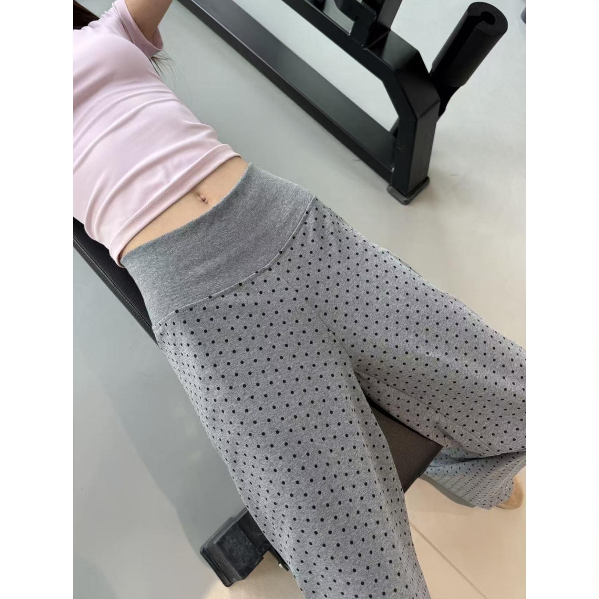 波點直筒褲女2026新款高腰顯瘦