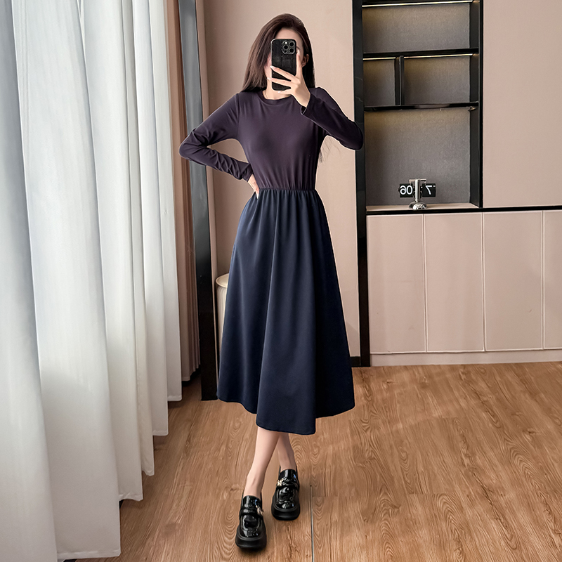 鹽系氣質減齡初戀感高腰連衣裙套裝女2025秋季新款刺繡馬甲兩件套