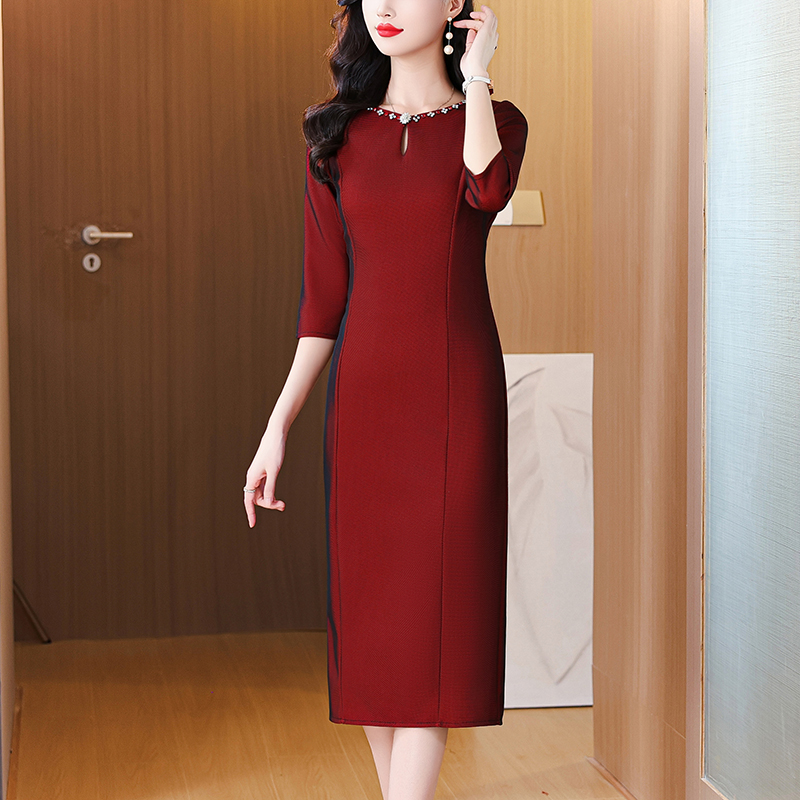 MY13427# 手工钉珠高端奢华精致婚庆礼服新款婚礼连衣裙女裝貨源服裝批...