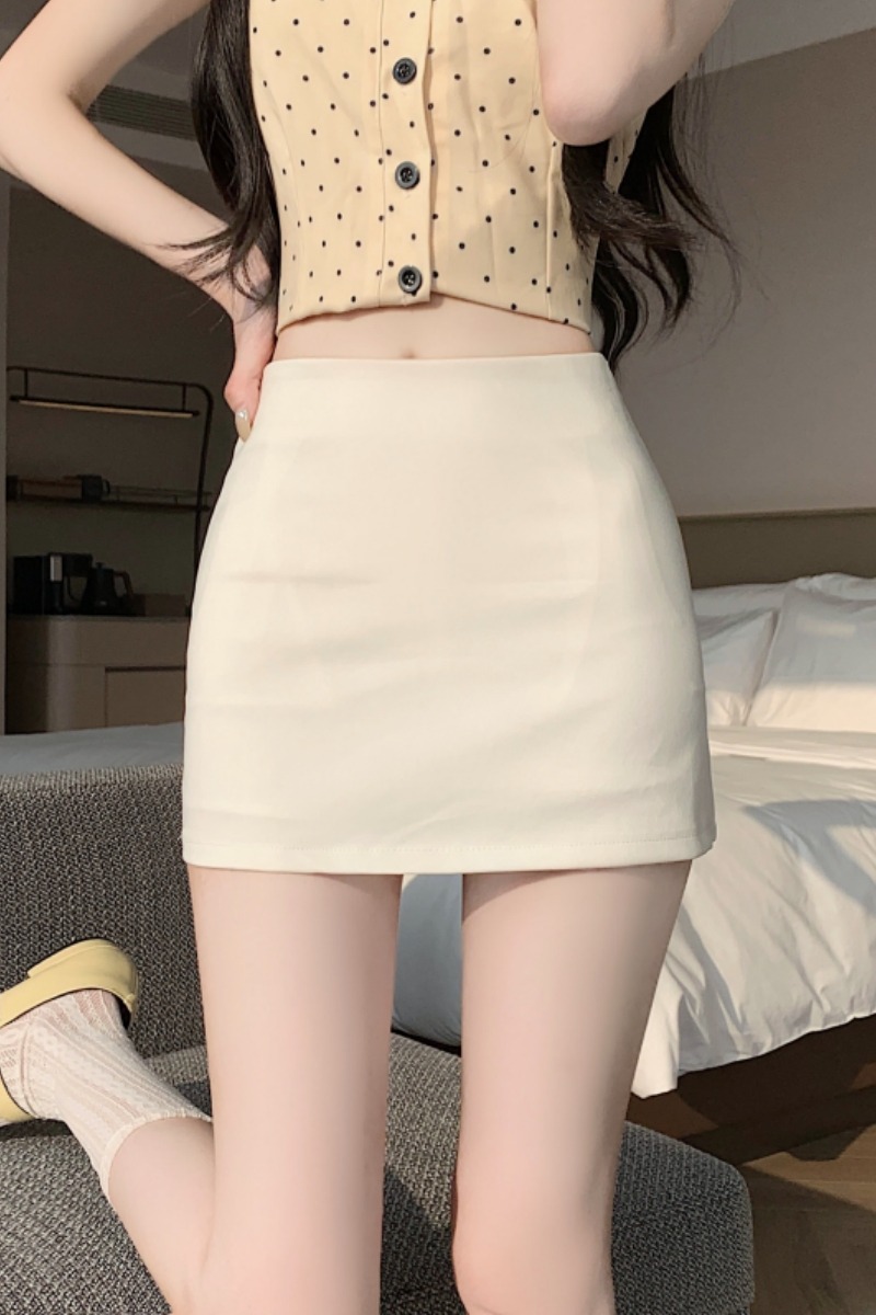 實拍純欲辣妹彈力半身裙女2026夏季高腰包臀裙百搭緊身打底一步裙