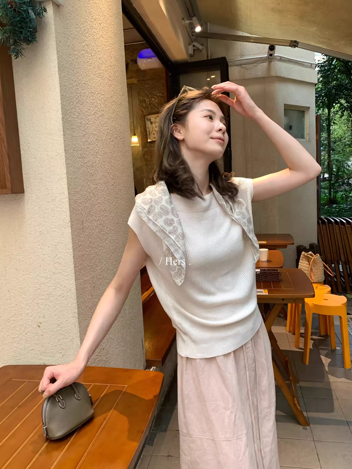 簡約氣質一字領小飛袖設計感短袖針織衫百搭顯瘦上衣女