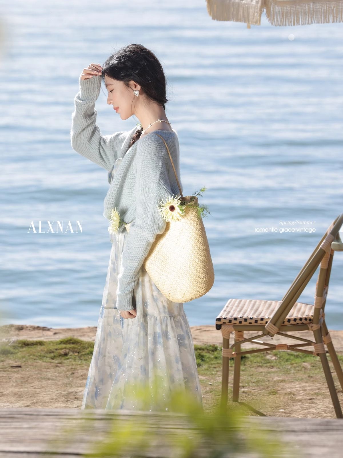 法式氣質高級感百搭碎花連衣裙女夏油畫度假風吊帶長裙收腰單裙