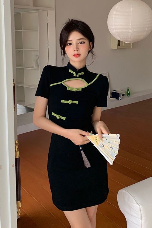 復古新款國風修身顯瘦旗袍連衣裙女2026夏季設計氣質名媛包臀裙子