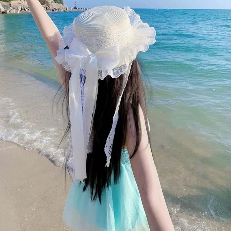 有內里 法式甜美吊帶連衣裙女夏季新款小個子海邊度假短裙兩件套