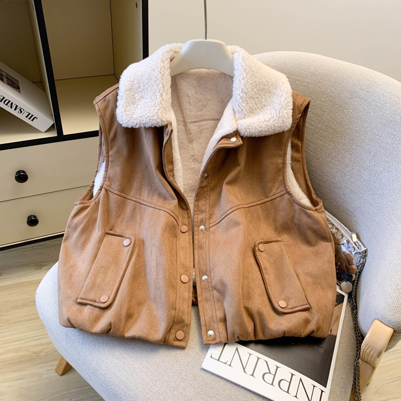 MY15751# 加厚时尚百搭韩系东大门洋气马甲棉服外塔上衣女女裝貨源服裝...