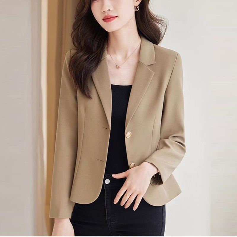 MY12221# 韩版小个子短款西装外套女春季新款时尚气质小西服设计感小众...