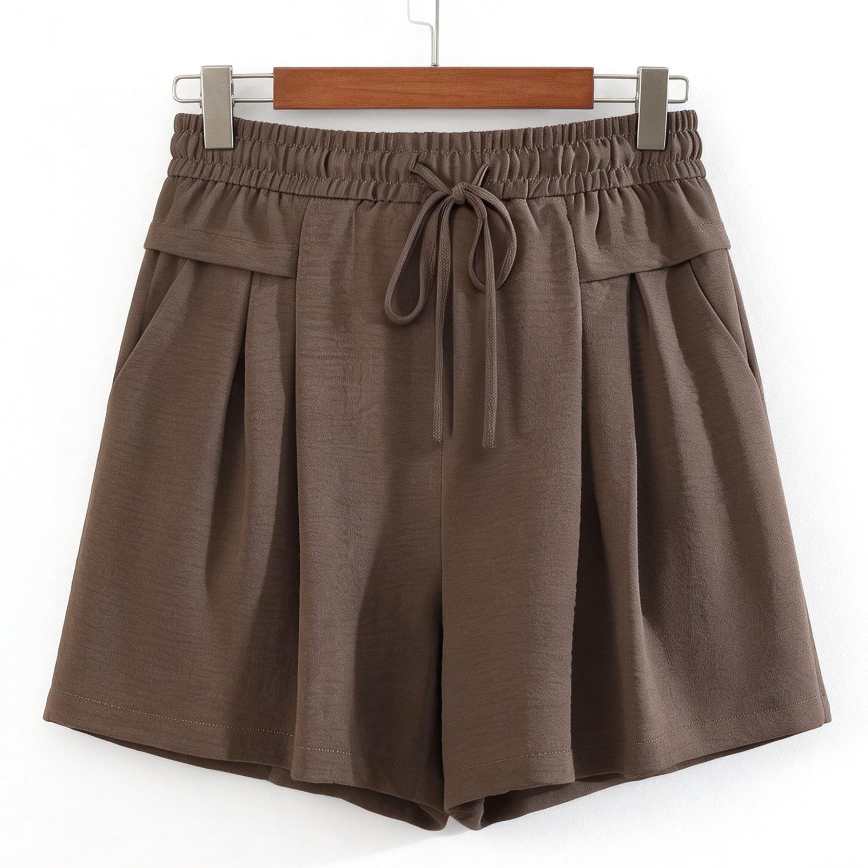 MY17080# 韩版冰丝短裤女夏季新款运动五分裤薄款垂感百褶阔腿休闲裙裤...