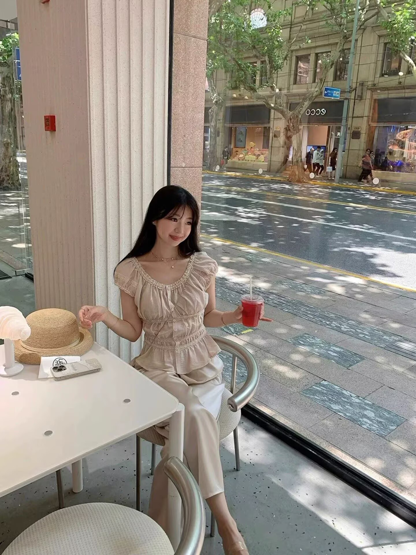 2026法式甜心 醋酸天絲蕾絲衫女夏季新款氣質顯瘦短袖小上衣