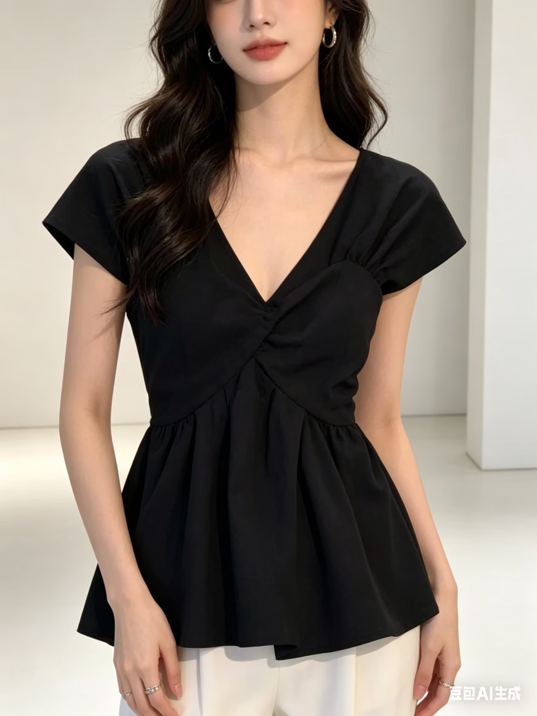 純欲辣妹氣質黑色扭結吊帶背心女裝2026夏季新款百搭獨特漂亮上衣