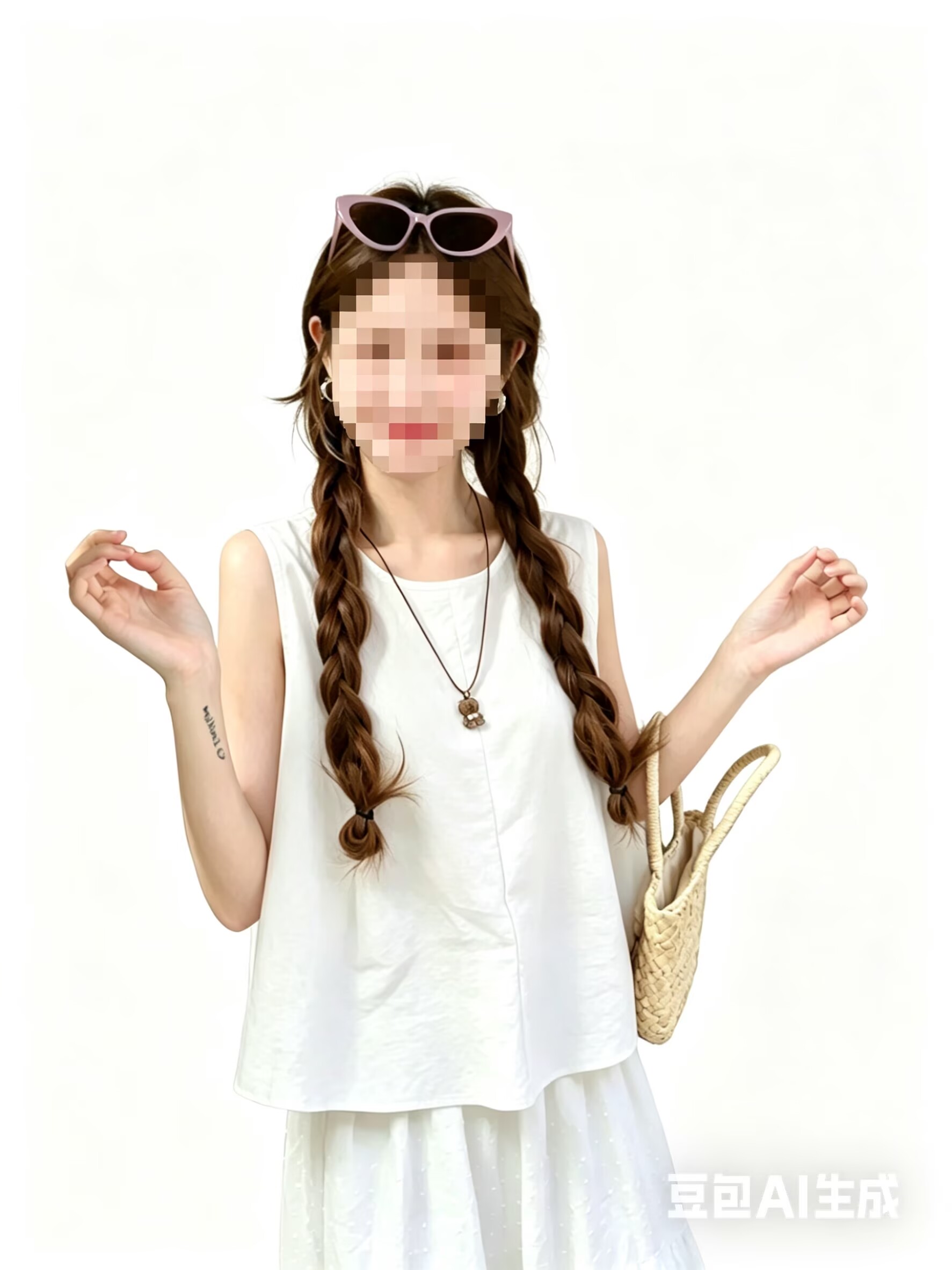 2026韓系復古純色減齡系帶背心女寬松百搭夏季氛圍感無袖小衫