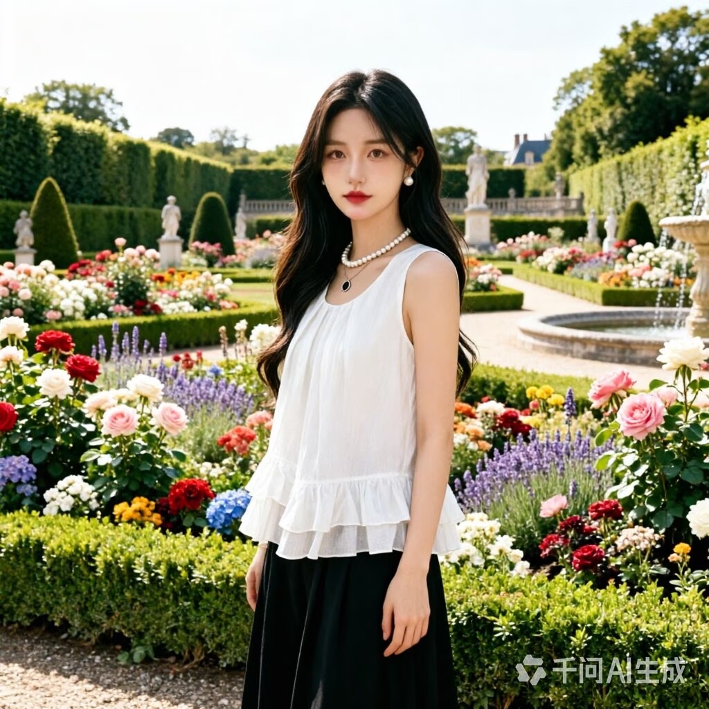 法式氣質雙重荷葉邊圓領無袖背心女夏季2026時尚休閑通勤百搭上衣