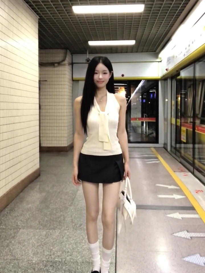 已到貨 蕾絲拼接領口飄帶慵懶感無袖掛脖背心彈力針織上衣女夏天