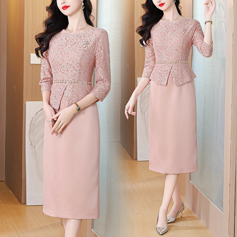 MY12756# 喜婆婆婚宴礼服平时可穿结婚妈妈婚宴服高端婚礼丈母娘高贵连...