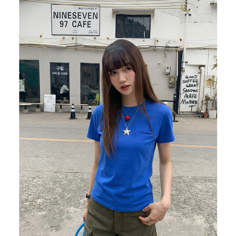 實拍實價#t恤女春季2026新款洋氣小眾設計感寬松上衣體恤女潮