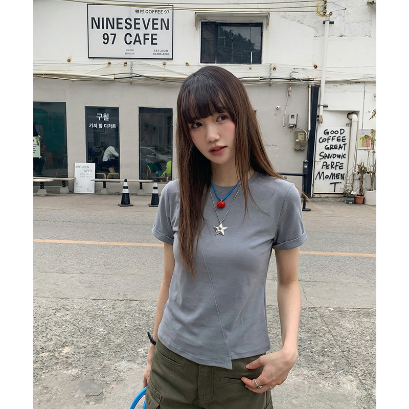 實拍實價#t恤女ins春2026新款獨特別致設計感系小眾上衣