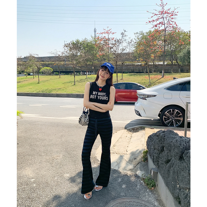 實拍實價#印花吊帶背心女內搭2026春季新款圓領辣妹短款上衣潮