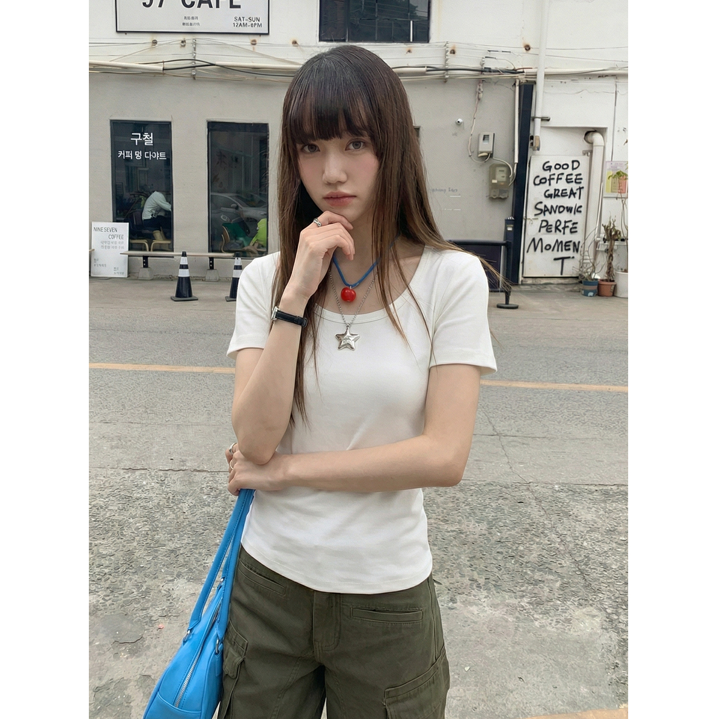 實拍實價蕾絲拼接露背圓領T恤女短袖2026新款設計感后背鏤空上衣