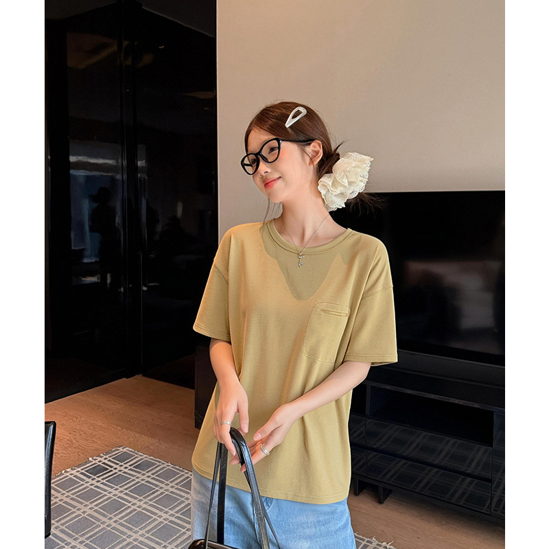 實拍實價白色v領蝴蝶結系帶鏤空女上衣2026新款夏季修身顯瘦正肩