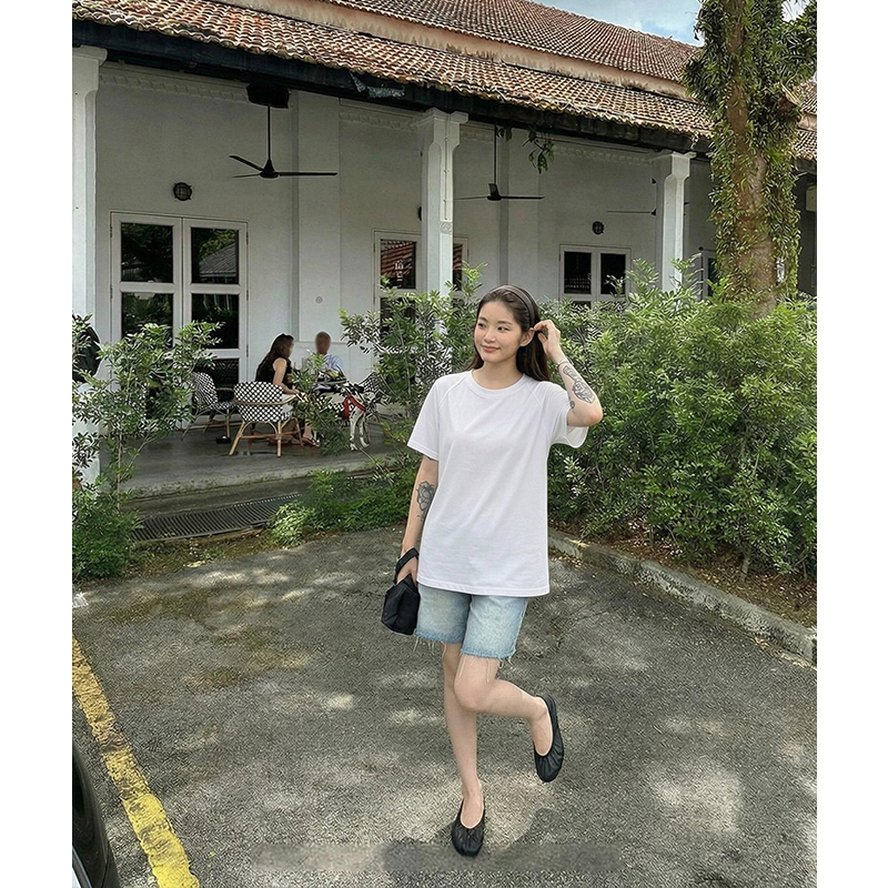 AI實價#t恤女修身短款夏季設計感小眾撞色字母印花半袖上衣