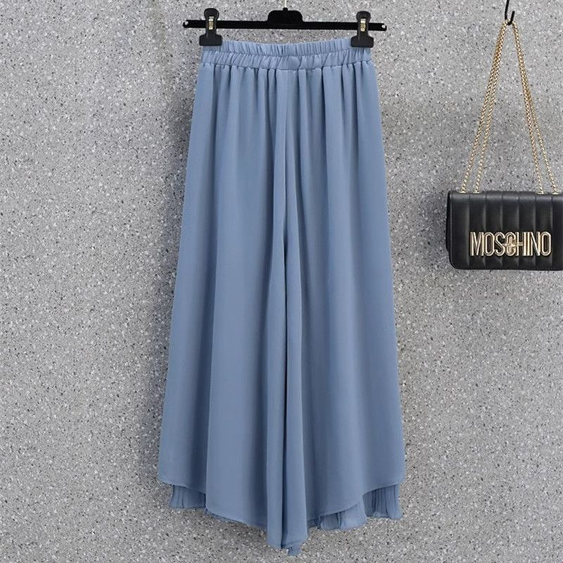 RY1299# 洋气减龄显瘦气质雪纺连衣裙女装夏装法式裤裙子质感高级感阔腿裤