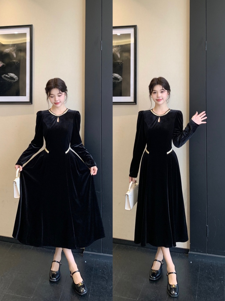 MY14651# 大码女装新款赫本风修身连衣裙女裝貨源服裝批發