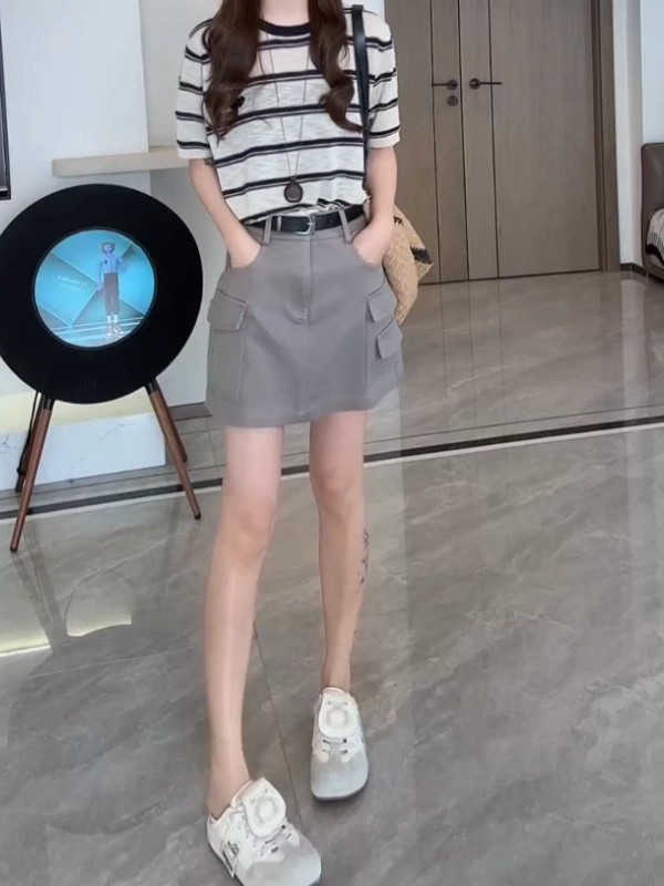歐貨愛心條紋2026夏季薄款短袖T恤女大碼胖m寬松遮肉百搭休閑上衣