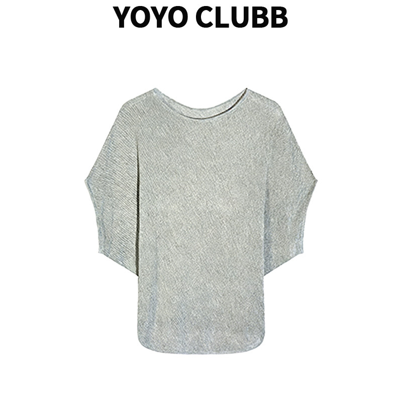 YOYOCLUBB微胖mm小眾蝙蝠袖寬松休閑打底短袖上衣夏季顯瘦減齡T恤